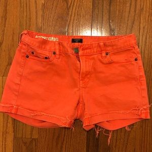 J. Crew Stretch reddish pink jean shorts size 4